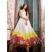 White Maxi Gown Indian Embroidered Party Dress