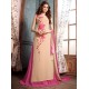 Beige & Pink Indian Party Lehenga Elegant Dress