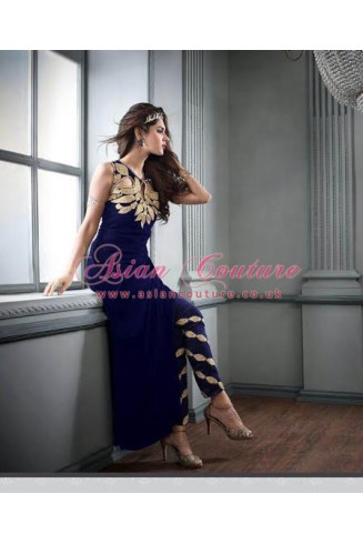 ZM2603 BLUE MASKEEN MAISHA PARTY WEAR SUIT