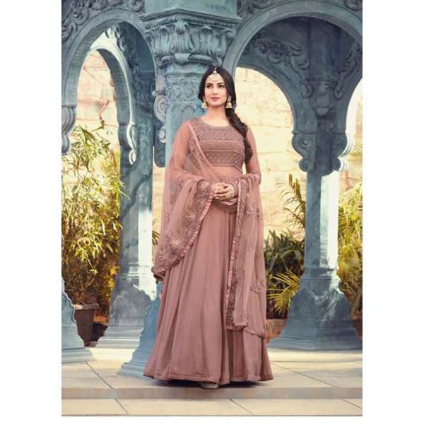  Rose Indian Pakistani Partywear Anarkali Dress