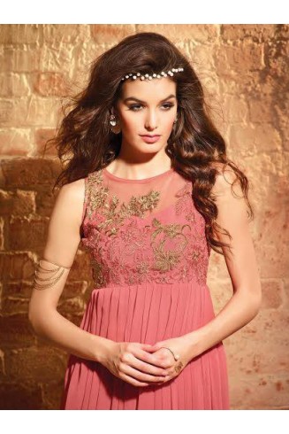 MN2705 PINK MAISHA NEERJA GEORGETTE SUIT