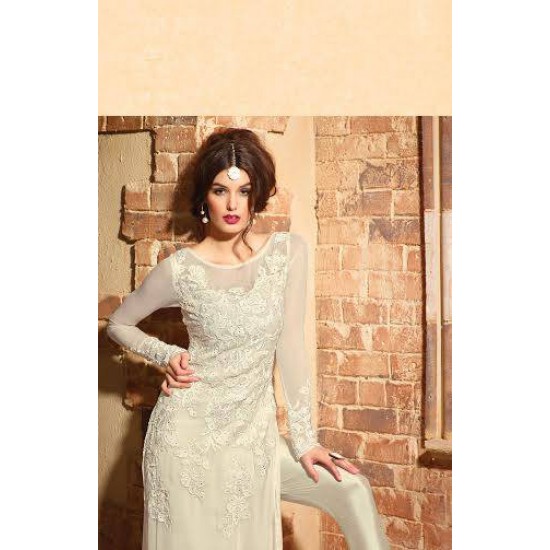 MN2710 CREAM MAISHA NEERJA GEORGETTE SUIT