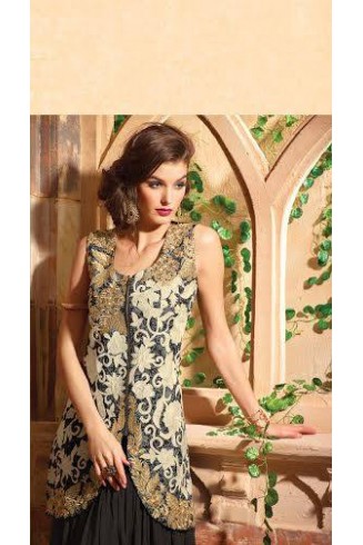 MN2706 BLACK MAISHA NEERJA GEORGETTE ANARKALI SUIT