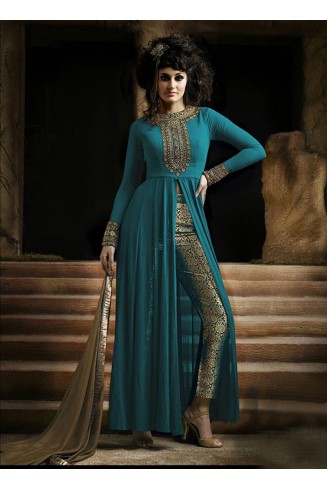 Green Indian Designer Party Wear Salwar Suit