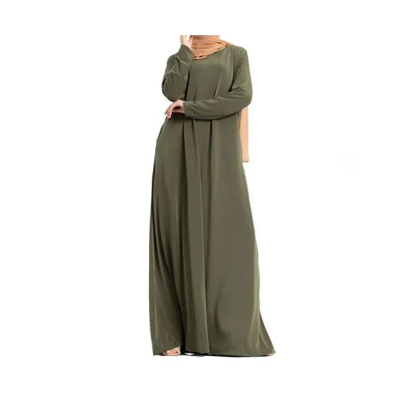 Plain Green Jersey Abaya