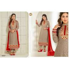 Brown Indian Bollywood Dress Readymade Salwar Suit