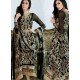 ZCT 138 GUL AHMAD BLACK COLOUR EMBROIDERED CHIFFON SUIT