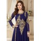 NAVY BLUE HEAVY EMBROIDERED FLOOR LENGTH ANARKALI DRESS