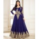 NAVY BLUE HEAVY EMBROIDERED FLOOR LENGTH ANARKALI DRESS