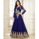 NAVY BLUE HEAVY EMBROIDERED FLOOR LENGTH ANARKALI DRESS