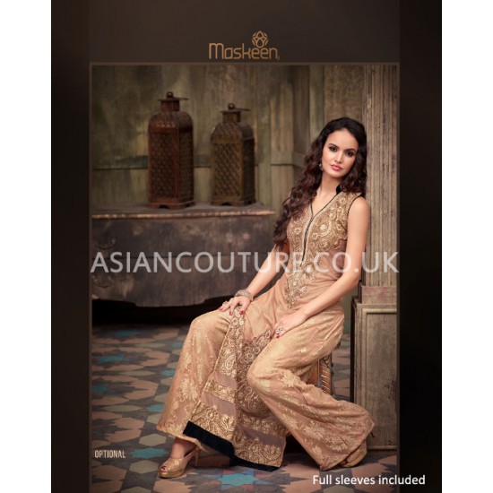 Peach Fancy Party Wear Indian Wedding Salwar Suit