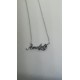 Amelia Silver Plated Personalised Flower Necklace