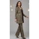 Ebony Black Pashmina Woven Paisley Co-ord Set