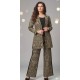 Ebony Black Pashmina Woven Paisley Co-ord Set