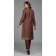 Maroon Pashmina Style Winter Co-ord Set Premium Woven Heritage Jacket Suit