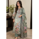 Pista green printed designer salwar kameez