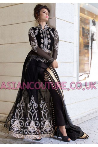 Z-12004 BLACK ZOYA EID AND WEDDING WEAR DRESS