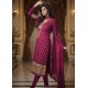 Purple Fancy Salwar Suit Indian Semi Stitched Dress