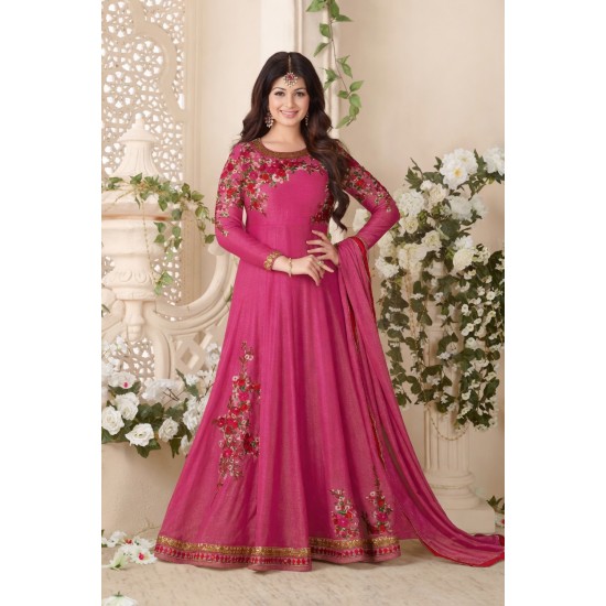Burgundy Indian Party Gown