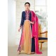 Blue & Pink Indian Designer Suit