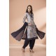 Grey Floral Printed Pakistani Designer Salwar Kameez