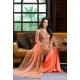 Orange Embroidered Straight Cut Palazzo Suit