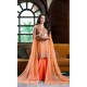 Orange Embroidered Straight Cut Palazzo Suit