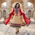 Beige Party Dress Kurti Top Churidaar Shalwar Suit