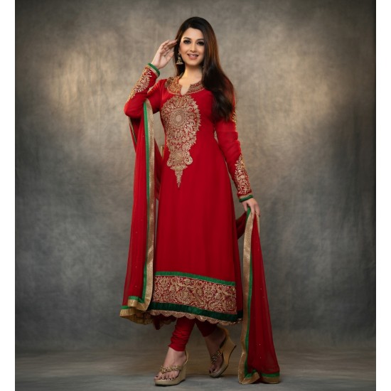 Red Indian Salwar Kameez Party Suit