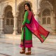Green Flash AAFREEN PARTY WEAR GEORGETTE CHURIDAR SHALWAR SUIT
