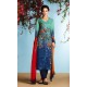 Blue Printed Designer Salwar Suit
