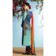 Blue Printed Designer Salwar Suit