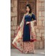 Blue Indian Punjabi Party Salwar Suit