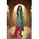 Green Georgette Straight Cut Embroidered Salwar Suit