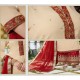 Cream Red Palazzo Indian Suit 