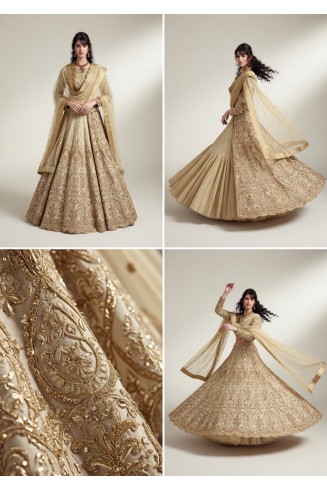 SAINX 12003-C  Z PLUS GOLD COLOUR LEHENGA DRESS