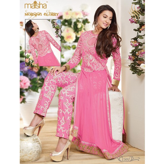 MS150B ROSE QUARTZ PINK COLOUR MAISHA MASKEEN GAUHAR KHAN SALWAR KAMEEZ SUIT