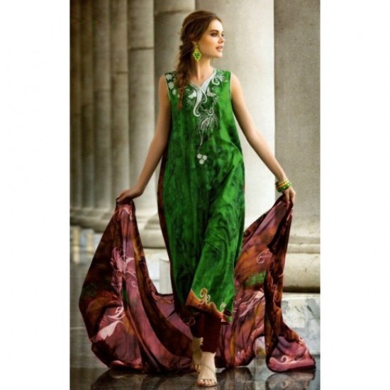 ROMA 6454-B GREEN COLOUR CASUAL SALWAR KAMEEZ SUIT