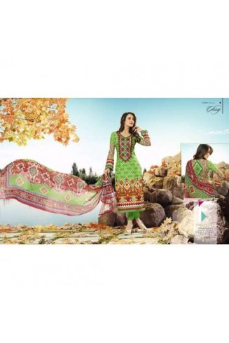 Green Malaika Arora Khan Lawn Summer wear Salwar Kameez