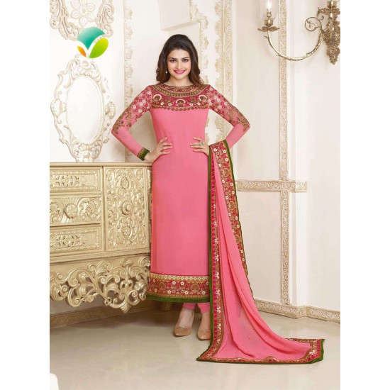 Pink Prachi Desai Kaseesh 7 Party Wear Salwar Kameez KA2584