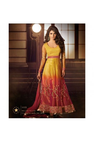 Yellow Priyanka Chopra HEROINE Designer Dress