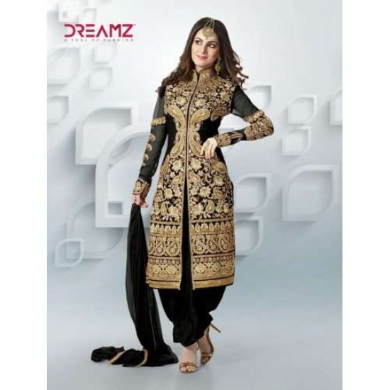 Black DREAMZ VOL-4 WEDDING WEAR SHALWAR KAMEEZ 
