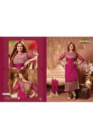 Pink  AYESHA TAKIA PARTY WEAR ISHQ-E-AYESHA SEMI STITCHED SHALWAR KAMEEZ