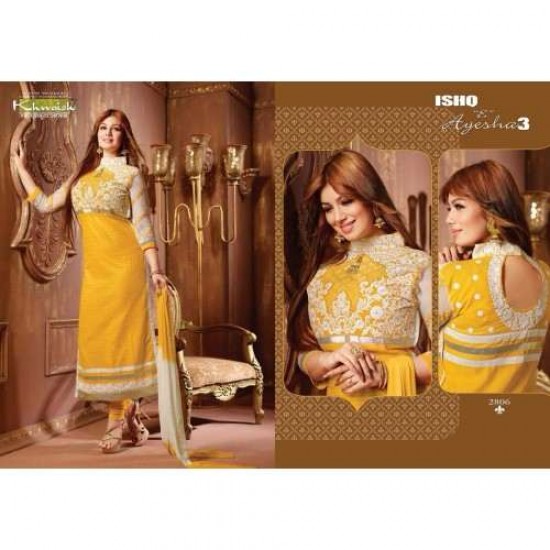 Yellow AYESHA TAKIA PARTY WEAR ISHQ-E-AYESHA 3 SHALWAR KAMEEZ COLLECTION