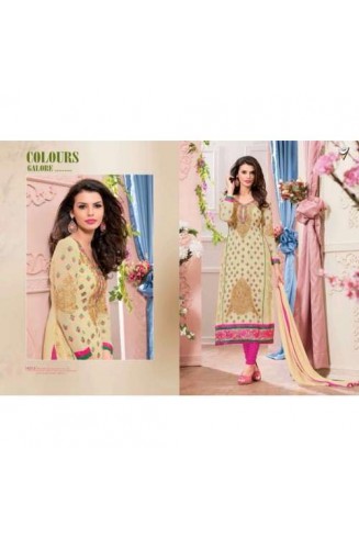Cream Veera 3 GEORGETTE Casual Wear Salwar Kameez