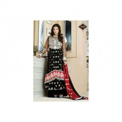 Black  AYESHA TAKIA "HUSAN" WEDDING WEAR DESIGNER SEMI STITCHED DRESS Black  AYESHA TAKIA "HUSAN" WEDDING WEAR DESIGNER SEMI STITCHED DRESS