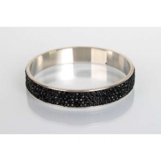 Black Crystal Bangle