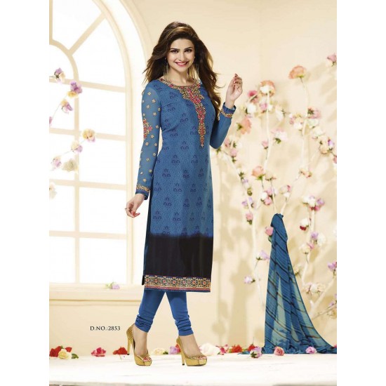 Blue Kaseesh Royal Salwar Kameez Suit