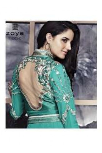 ZCM11003 Light Green Zoya Colour Maxi Suit