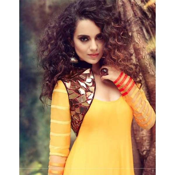 Buttercup Yellow Anarkali Gown By Indian Fashion Designer Archana Kochhar.
